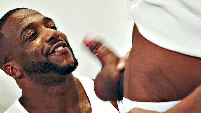 Foot fetish black hunk fists skinny BF n fucks with foot