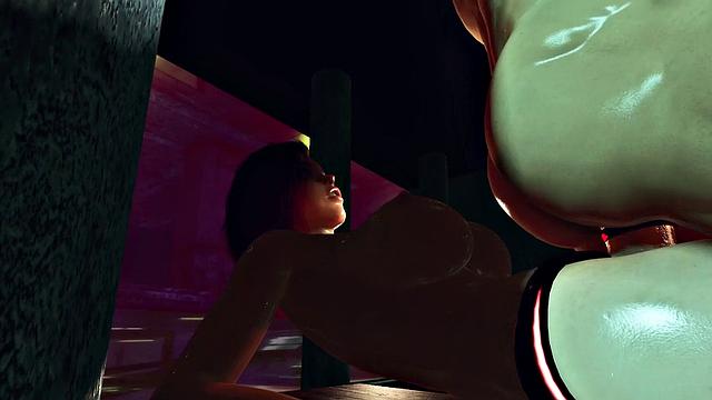 Futa3dx - Futa Big Tittied Babe Fucks Juicy Hot Hunk In His Man Pussy