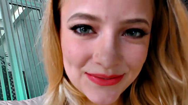 HJ 21yo amateur GF wanks oiled dick while talking dirty