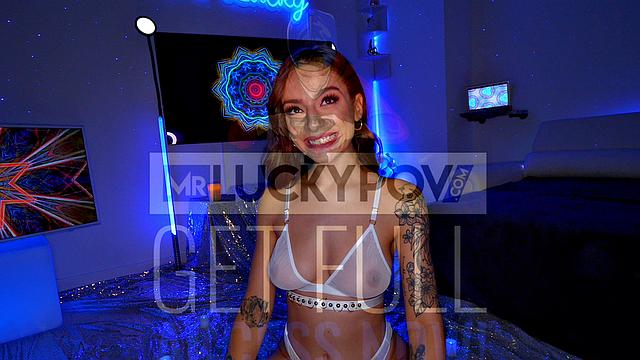 Dirty Talking April Olsen Goes For A Ride