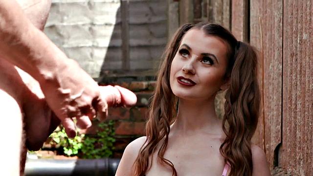 Big college voyeur bae teases old man till cumshot