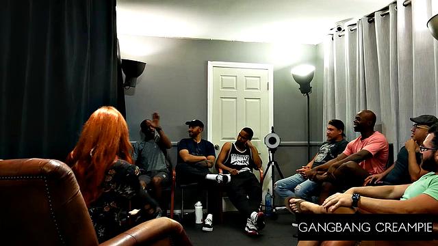 GangbangCreampie - Redhead Fiery Babe Gets In A Hot Bang