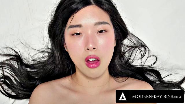 MODERN-DAY SINS - Angry MILF Little Puck Lures Stepson For Rough Footjob