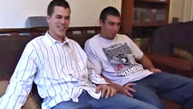 Luis and Matthew take turns sucking cock and pretending they're not just in it for the free blowjob