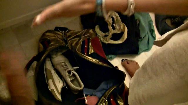 Amateur Brunette Shower Loves Licking Her Pussy in the Bathroom