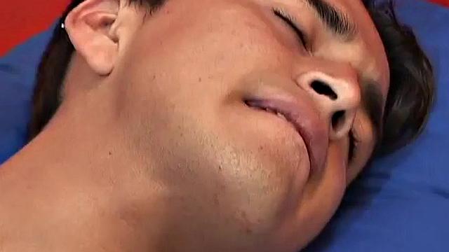 Latino twink fingers ass and jerks in solo porn