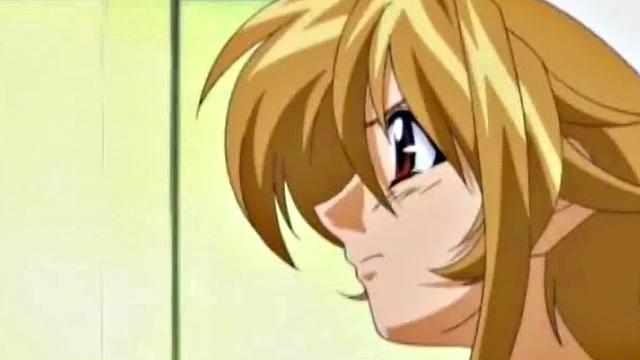 Blonde anime chick with big tits gets her pussy fingered in a cartoon fantasy