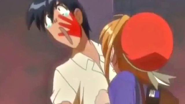 Blonde anime chick with big tits gets her pussy fingered in a cartoon fantasy