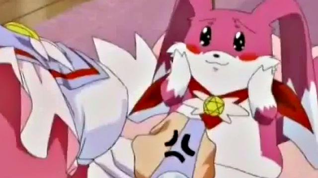 Blonde anime chick with big tits gets her pussy fingered in a cartoon fantasy