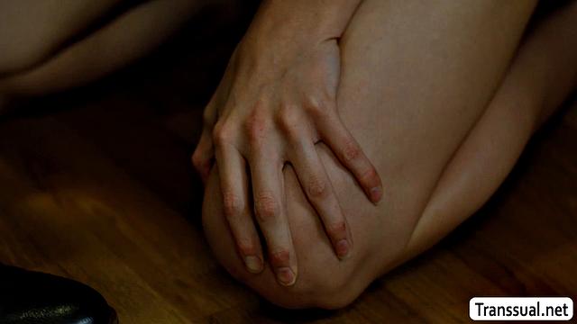 Making out with sexy brunette TS librarian