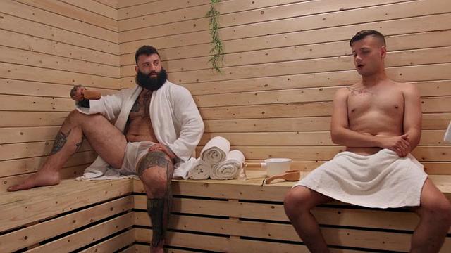 wild hunk fucks perverted nympho stud in anal hole