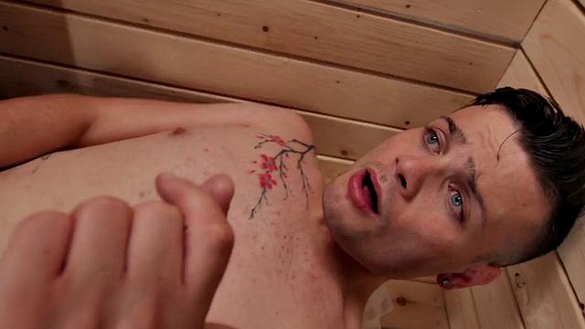 wild hunk fucks perverted nympho stud in anal hole