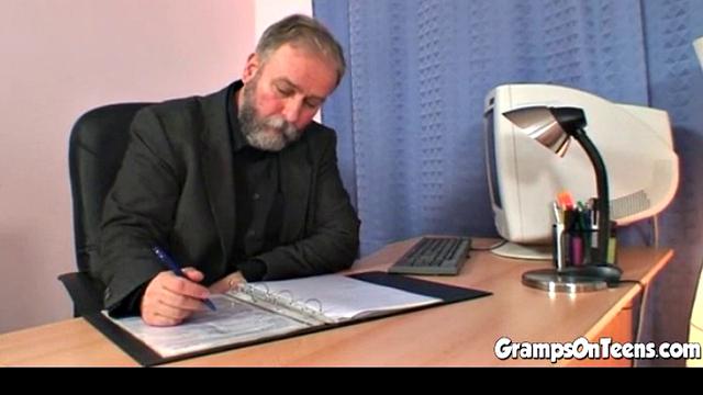 This Lovely 18 year old girl has sex with an old