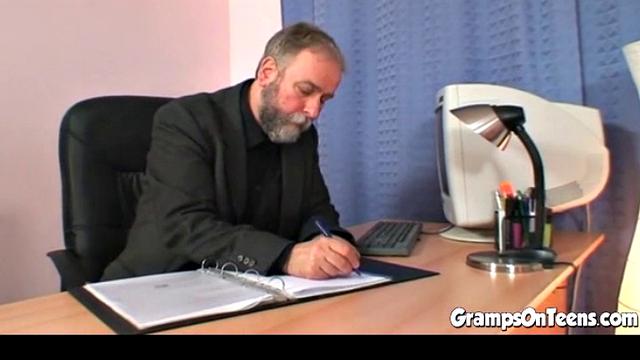 This Lovely 18 year old girl has sex with an old