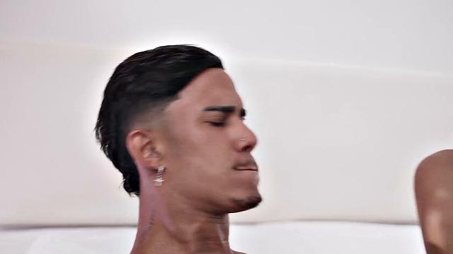 Amateur Latin stud by IR jock after blowjob