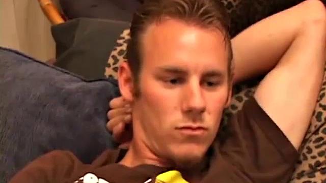 After stripping naked, Bullet gets to work on his stiffening cock. He strokes it long and hard, edging himself. When he can't take it to the edge again, Bullet explodes onto his hairy stomach and then eats his cum.