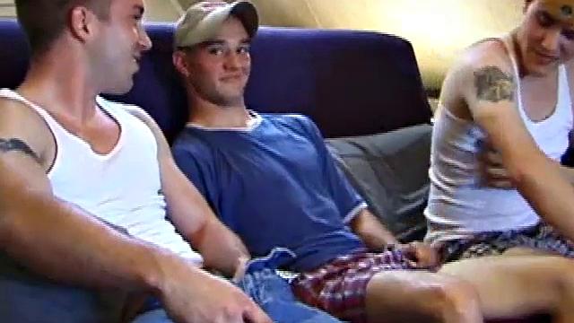 Timmy and Kenny are both gay and Johnny is a curious straight boy. He wants to know how guys do it, so Timmy swallows Kenny's thick cock.