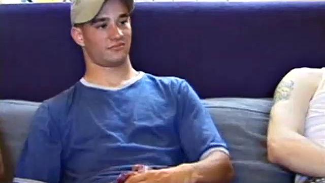 Timmy and Kenny are both gay and Johnny is a curious straight boy. He wants to know how guys do it, so Timmy swallows Kenny's thick cock.