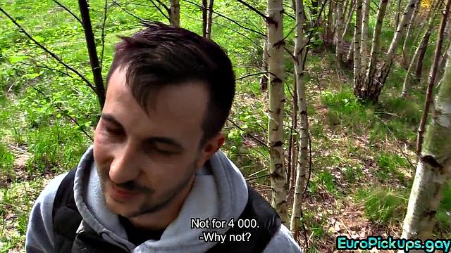 Straight stud gets asshole stretched