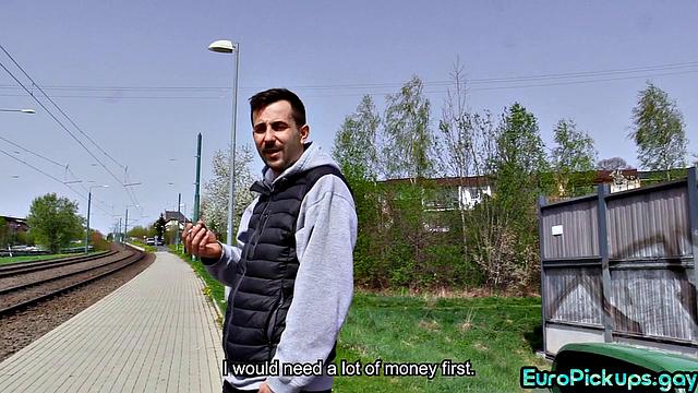 Straight stud gets asshole stretched