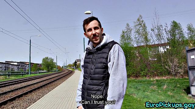 Straight stud gets asshole stretched