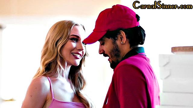 Small-titted 21yo babe penetrated