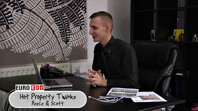 Рис и Скотт из Офиса: жаркий секс на столе с бизнес-парнями Бентли и Уильямсом