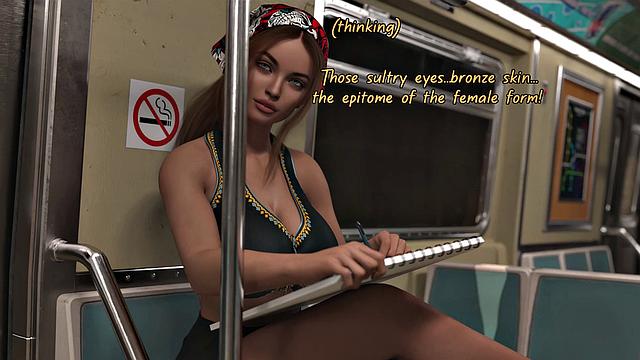 Eager Little Cum Bucket Futa Fucks Herself And Grows A Monster - Comic