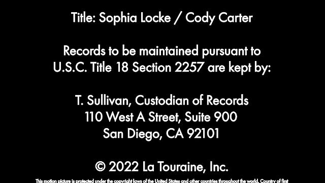 Sexy redhead Sophia Locke has IT guy deliver his jizz on her tits