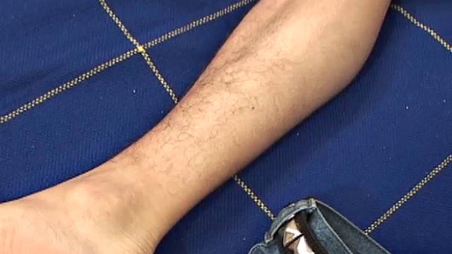 Jaun Carlos is a fan favorite and this time we get to enjoy him, and his big fat uncut cock, solo. He strips down to his boxers and lets his rock hard Latin meat pop out before getting fully naked.