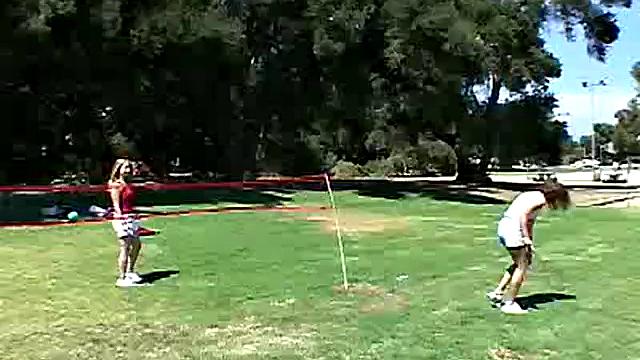 Little April Kisses Her Love Outdoors And Licks Her