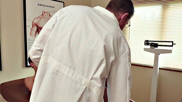 Petite 21yo guy fucked by doctor in infirmary after check