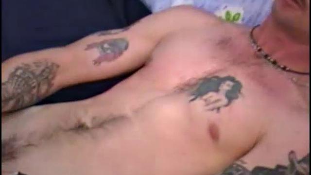 Lonnie strips down after work and takes a rough pounding from another man