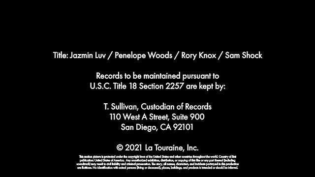 Rory Knox surprises friends, Jazmin Luv & Penelope Woods, by inviting fuckboy to take care of them