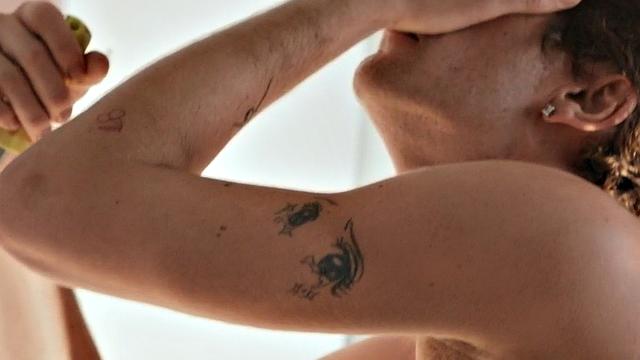 Ass fucked stud in missionary by perverted fucker