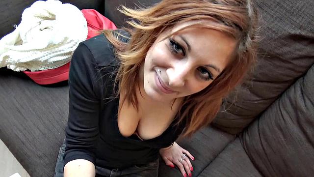 HUNT4K. For easy money red-haired gal cheats on grumpy boyfriend