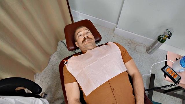 Nympho dentist riding cock anally