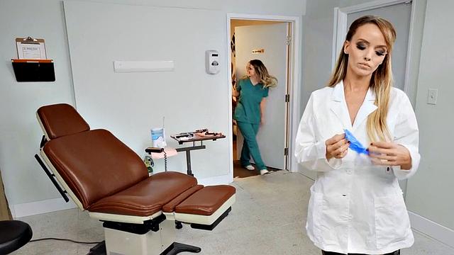 Nympho dentist riding cock anally