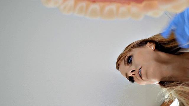 Nympho dentist riding cock anally