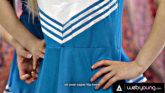 Captain Harmony Rivers's Cheerleader Tutoring For Lulu Chu Turns Into Steamy Pussy Feast