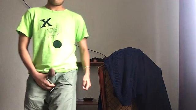 Our Featrued Solo Boy of the Week is Gilberto Garcia, a Horny Latino Who is Already Boned Up Before his Clothes Come Off. He Opens his Pants to Show He'S Packing a Big Stiff Cock.