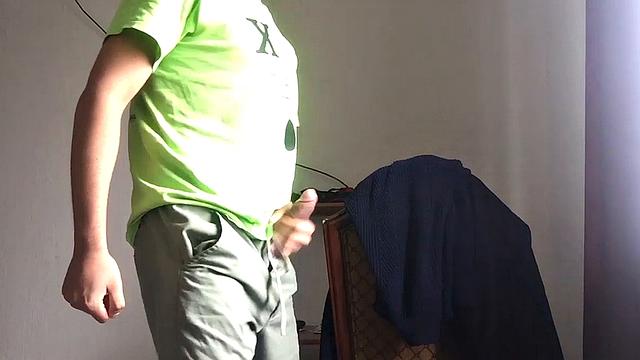 Our Featrued Solo Boy of the Week is Gilberto Garcia, a Horny Latino Who is Already Boned Up Before his Clothes Come Off. He Opens his Pants to Show He'S Packing a Big Stiff Cock.