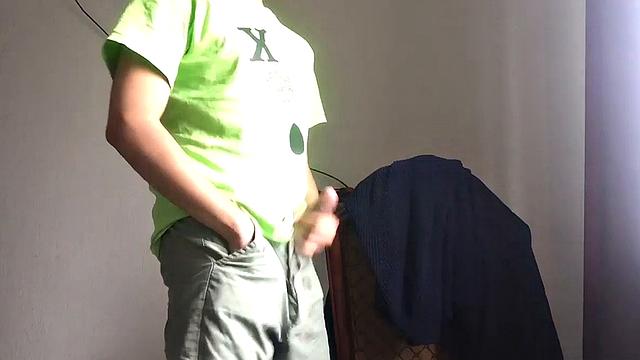 Our Featrued Solo Boy of the Week is Gilberto Garcia, a Horny Latino Who is Already Boned Up Before his Clothes Come Off. He Opens his Pants to Show He'S Packing a Big Stiff Cock.