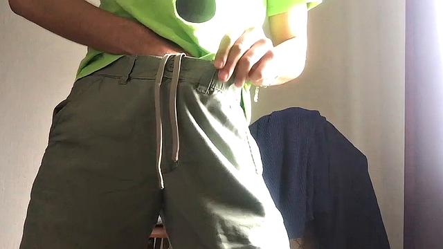 Our Featrued Solo Boy of the Week is Gilberto Garcia, a Horny Latino Who is Already Boned Up Before his Clothes Come Off. He Opens his Pants to Show He'S Packing a Big Stiff Cock.