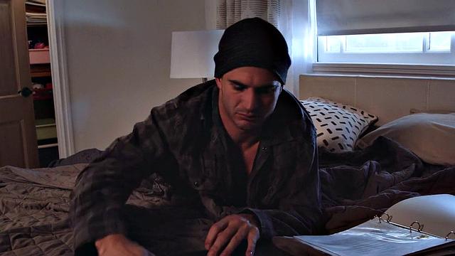 Man pounds busty babe in the office while she licks his shaft