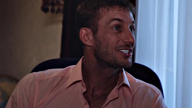 Man pounds busty babe in the office while she licks his shaft