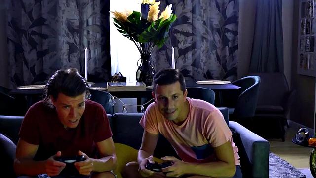 Asian horror babe in cockriding trio while in uniform