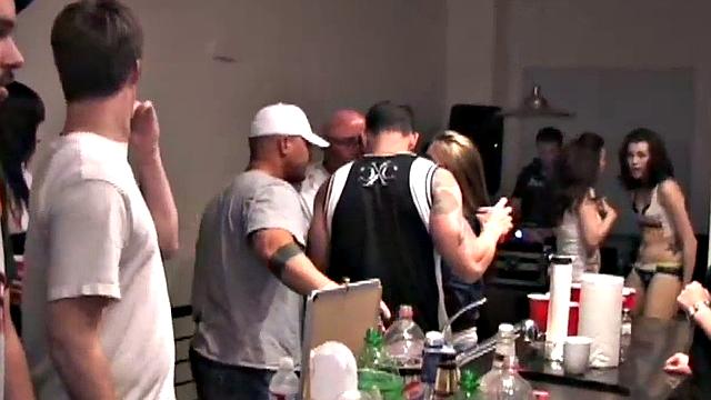College party turns into interracial fuck fest
