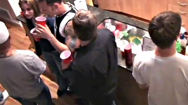College party turns into interracial fuck fest