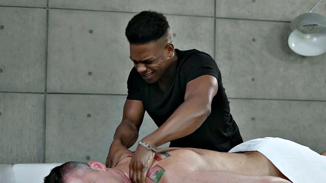 BBC nympho drilled by white guy in anal